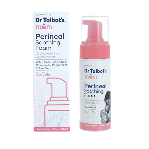 Dr. Talbot’s Mom Perineal Soothing Foam – Cooling Postpartum Relief with Witch Hazel and Citroganix – Postpartum Essentials – 5 fl oz