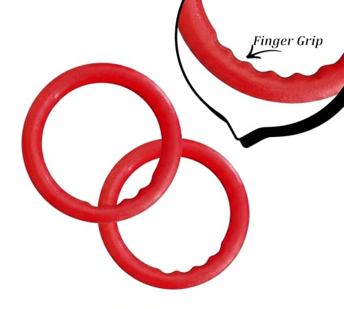 Image of Gymnastic ABS Rings with Heavy Duty Adjustable Strap Capacity with 14.5ft Adjustable Buckle Straps for Cross Fitness Functional Training for Home Gym Full Body Workout