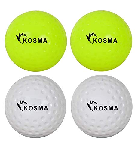  Kosma Lot de 4 balles de hockey à fossettes | ...