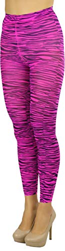 Image of ToBeInStyle Women's Footless Opaque Animal Zebra Tiger Tights Hosiery