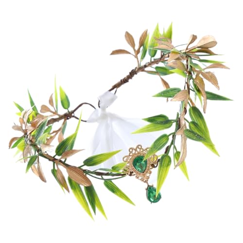 Serrage-tête vert feuille pour fête, serre-tête festival féerique femme