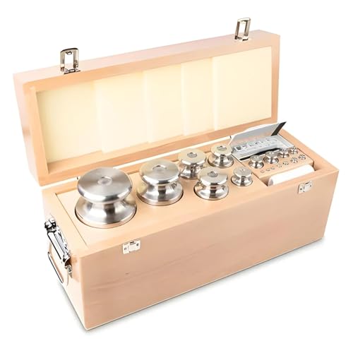 Kern 343-09 1 mg-10 kg M1 Class Set of Weight in Wooden Box with Finely Turned Stainless Steel