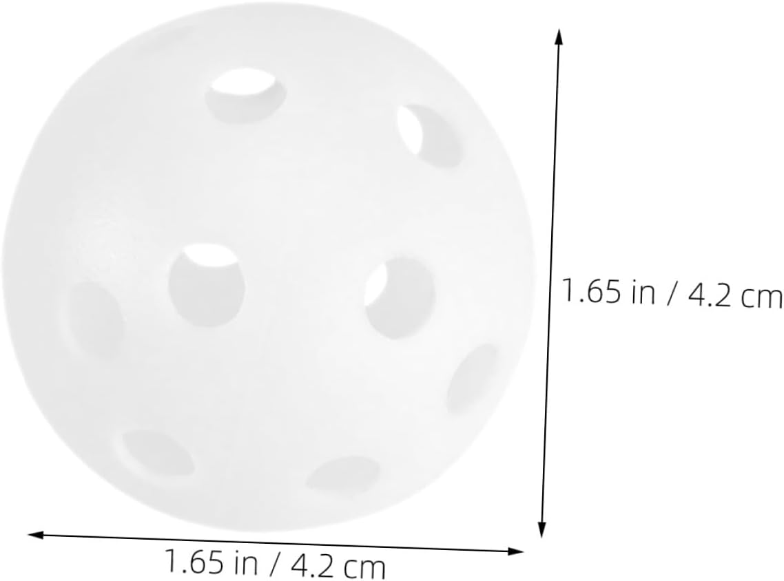 SUPVOX 100pcs Plastic Practice Golf Balls 26-Hole Indoor Training Set Soft Lightweight Playground Golf Balls for Backyard Swing Practice