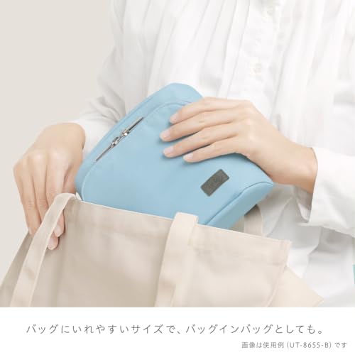 Image of ソニック(Sonic) Sonic Utlim Sma-Sta Ash Wide Mobile Standing Case, Workspace Bag, Converts Into Stand for Smartphone, Stationery, Tech Accessories, Makeup Brush Holder, and More, UT-8655-P, Pink