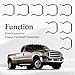 KPALAG 8 PCS Fuel Injector Connector Clips, Plug Retainer Clips Compatible with Ford 6.0L Powerstroke Diesel 2003 2004 2005 2006 2007 2008 2009 2010 Replace#:W301222