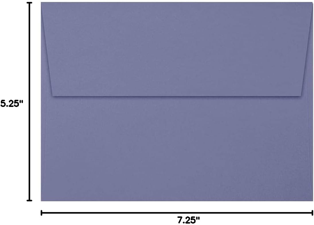JAM PAPER A7 Premium Invitation Envelopes with Peel and Seal Closure - 5 1/4 x 7 1/4 - Dark Purple - 100/Pack