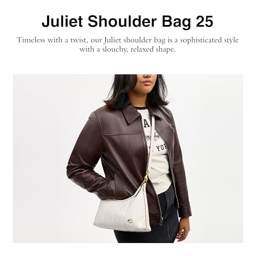 Image of Coach Soft Quilted Leather Juliet Shoulder Bag 25
