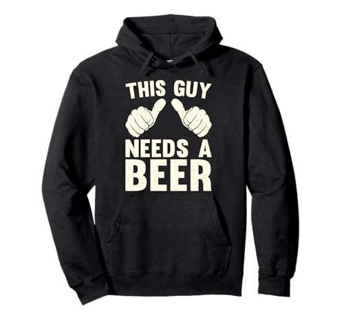 This Guy Needs A Beer | Lustiges Trinkbier Humor Vintage Pullover Hoodie