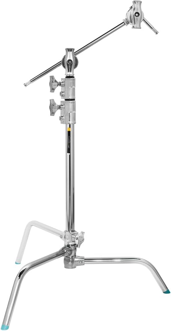 Flashpoint 20" Quick Sliding Leg C-Stand Kit with 2.5" Grip Head & 20" Grip Arm (Chrome)