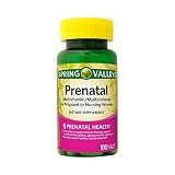 Prenatal Multivitamin and Multimineral, Folic Acid 800 mcg Tablets (100ct) with Vitamin A, B-6, B-12