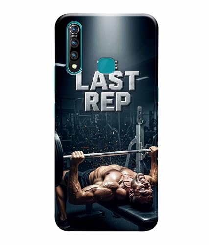 Image of Last Rep Gym Motivation Quotes Printed Hard Back Case Cover & Compatible for Vivo Z1 Pro (Multicolor) - D1808