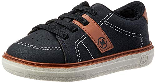 Sapato Casual Napa Floter, Molekinho, Criança Unissex, Preto/Pinhao, 19