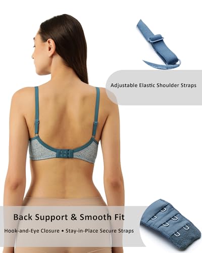Image of LEADING LADY Women's Printed & Solid Lightly Padded T-Shirt Bra