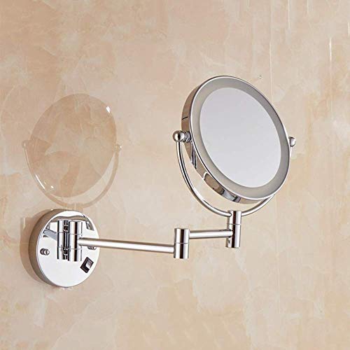 Miroir de beauté mural fini les reflets flous grâce au grossissement 3X double face 8 pouces - 6