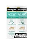 Neutrogena sun fresh protetor solar facial para pele oleosa derm