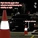 15 inch Traffic Safety Cones with Reflective Collars,[4 Pack]Orange Construction Cones| Parking Cones| Soccer Training Cones |Road Cones for Parking lot, Driveway, Sport and Driving Training.