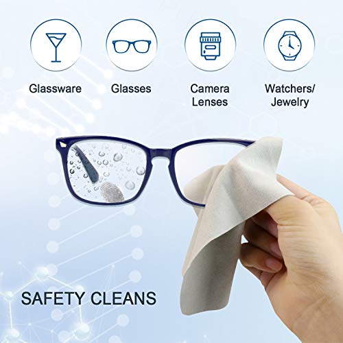 Image of Microfiber Anti-Fog Eyeglasses Cleaning Cloth, Lens Wipes for All Electronic Device Screens(3PCS Anti-Fog Cloth)