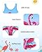 Ghteas Girls One Piece Fashion Swim Suit Colorful Bathing Suit Cute Gradient Swimwear Color Block Design Water Sport Ruffle Decoration 18 Month Swimsuit Girl