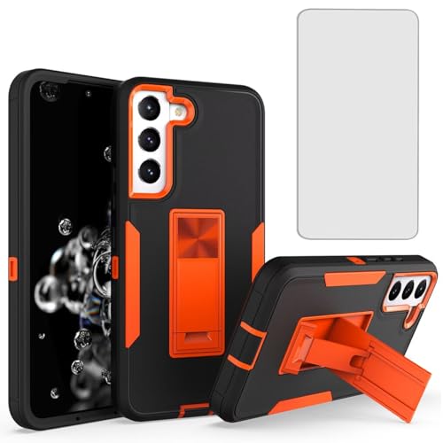 Coque antichoc Galaxy S22 protecteur écran verre et béquille aimantée