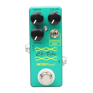 CH-VIBE Chorus Tremolo Electric Guitar Effect Pedal Vintage Vibe Effect Pedal True Bypass Guitar Parts Accessories