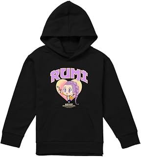Kpop Demon Hunters Huntrix Rumi Collegic Youth Kids Boy/Girls Pull-Over Hoodie T Shirt, Black, 5-6