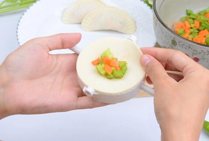 Miniatura 9 de Molde de plástico asiático para hacer empanadas de bola de masa (pequeño)