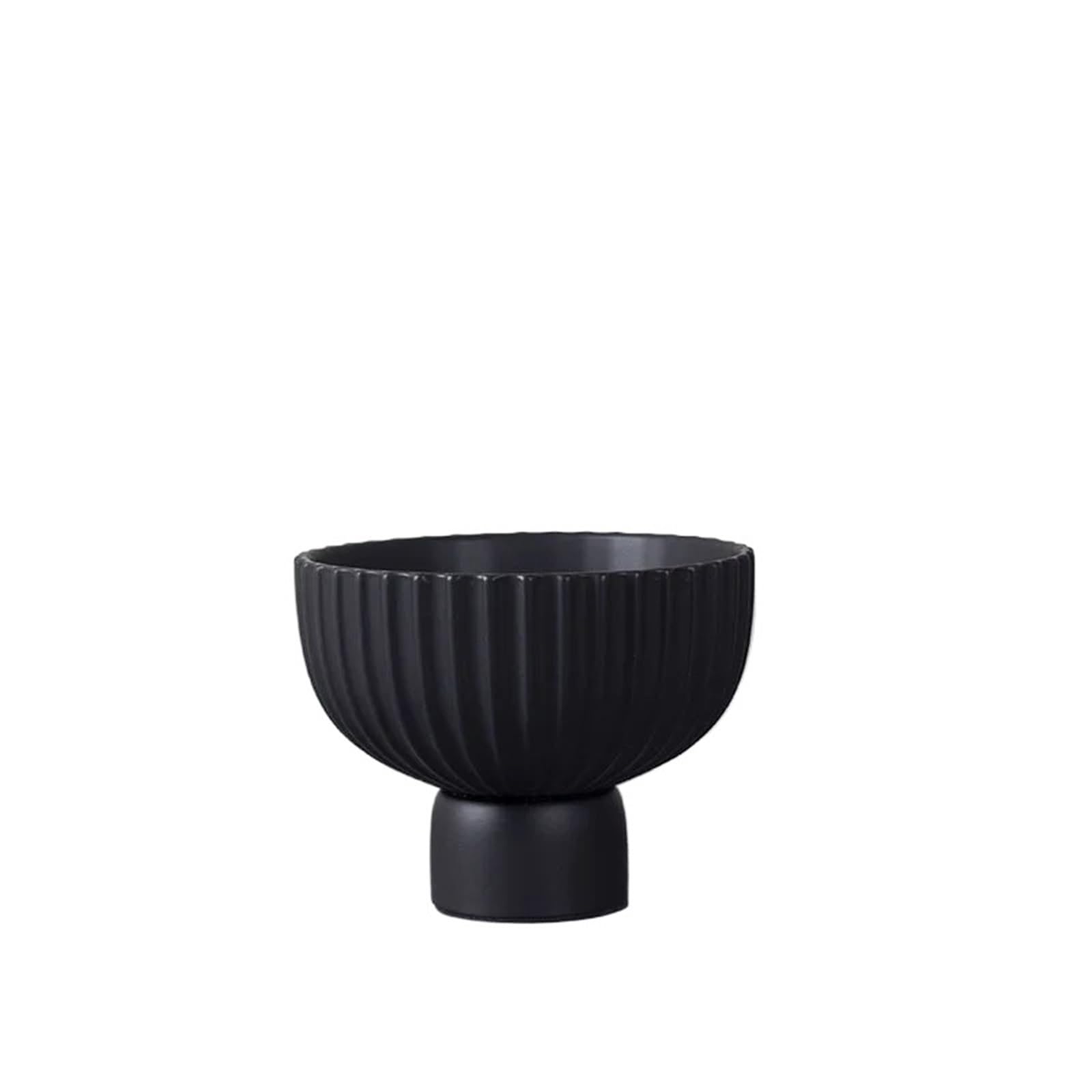 Tall Ceramic Flowerpot Geometric Stripes Flower Vase Arrangement Container Planting Basin Home Decoration Accessories(D-S)
