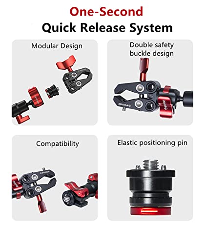 image for IFOOTAGE Spider Crab Support Rod SA-32，Camera Slider Support Arm Sta