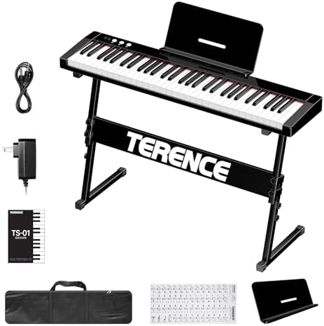Amazon | TERENCE 電子ピアノ 61鍵盤 初心者向け キーボード 音色140 