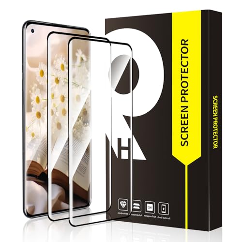 Cable Leader 2 protectores de pantalla para OnePlus 8 Pro 5G, curvado en 3D, antiarañazos, dureza 9H, sin burbujas de aire, cristal protector, ultra HD, antisuciedad, fácil de aplicar, protector de