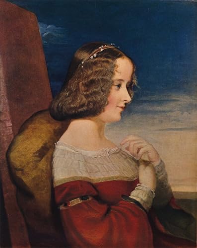 Cuadro decorativo de pared Lady Dorothy Fanny Nevill, pintura en lienzo de 60x90cm Watts