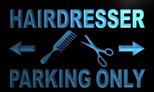 ADVPRO m352-b Hairdresser Parking Only Neon Light Sign