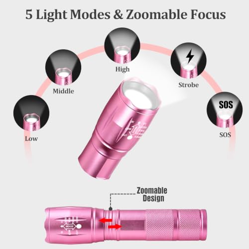 Image of Stocking Stuffers for Women Christmas Birthday Gifts Zoomable Flashlights