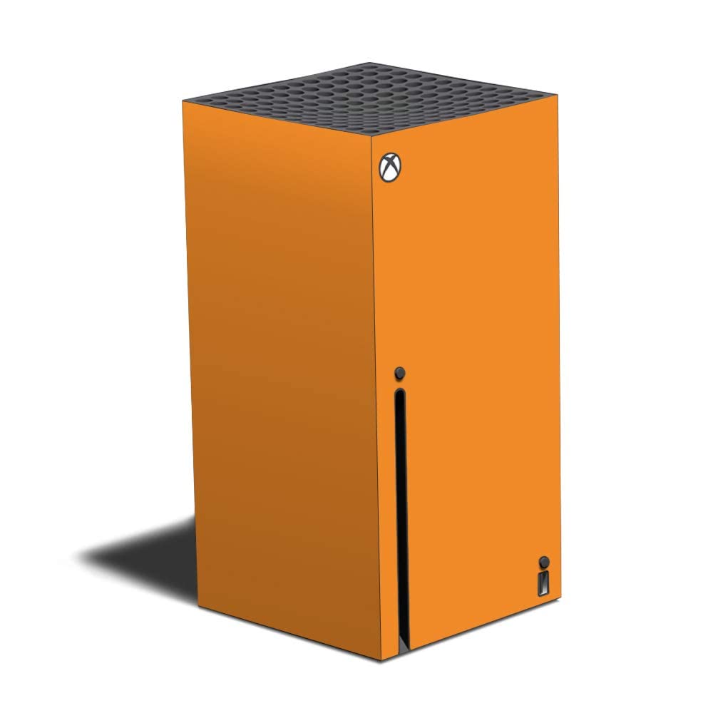 MightySkins Skin Compatible with Xbox Series X - Solid Orange | Protective, Durable, and Unique Vinyl Decal wrap Cover | Easy to Apply and Change Styles | Made in The USA (MIXBSERX-Solid Orange)