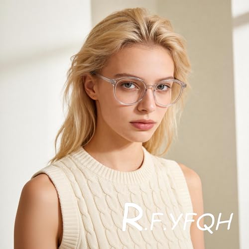 Image of Blue Light Blocking Glasses for Women Men, Square Thick Frame Anti Eyestrain & UV Glare JF6218