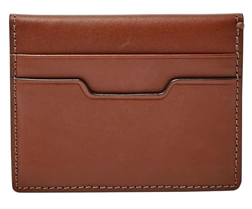 Photo de Fossil Herren Geldbörse ? Ellis Kartenmäppchen, Portefeuilles homme, Marron (Brown), 0.97x7.94x10.16 cm (B x H T)