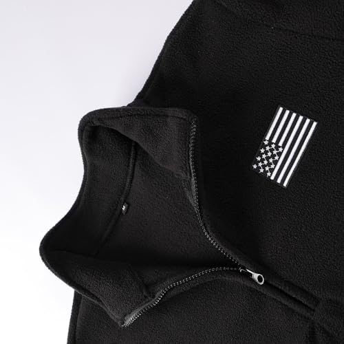 Men's Sherpa Fleece Stand Collar Sweater Comfort Fit Quarter Zip Long Sleeve Golf Pullover Athletic Plush Top3