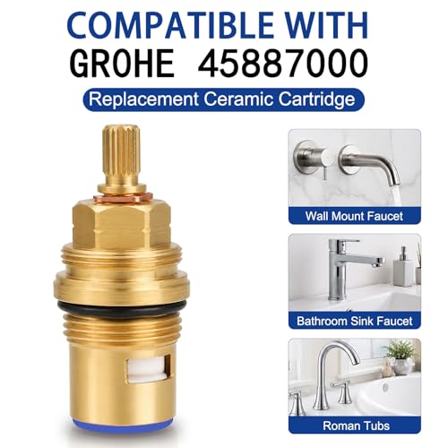 Cartucho Grohe de 90 grados con cierre izquierdo para un control de agua suave 4