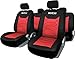 Produktbild SPARCO Universal-Sitzbezüge Polyester Schwarz/Rot