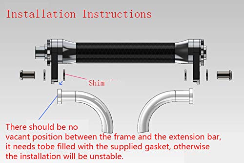 Aceoffix Folding Bike Racks Easy Wheels Extension Bar For Brompton Bicycle Wheels Shrink Rod Telescopic Rod 66G(Black #TOP4