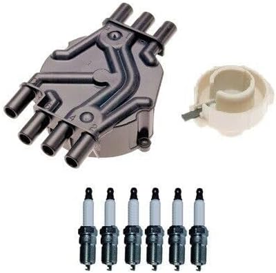 Replacement Distributor Rotor Cap and Spark Plugs Kit For Chevy Express 1500 2500 V6