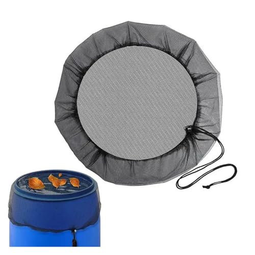 Coperchio a rete per barile a pioggia, Rete di copertura for barili di pioggia Secchi di raccolta dell'acqua in PE Strumento di raccolta delle gocce di pioggia Protezione anti-zanzare(Diameter 95cm)