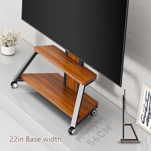 Soporte móvil para TV con ruedas altura ajustable miniatura 3