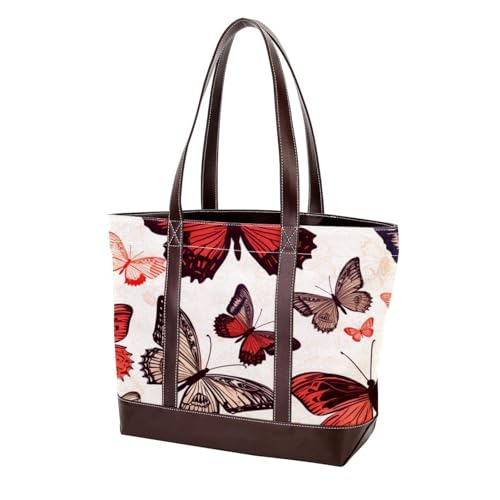 Sac à main moderne abstrait orné d'un papillon poétique pour exprimer votre créativité