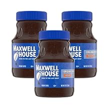 Maxwell House Original Blend Instant Coffee, Medium Roast, 8 Ounce Jar Pack of 3