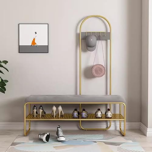 Solution de rangement élégante avec banc robuste et vestiaire intégré