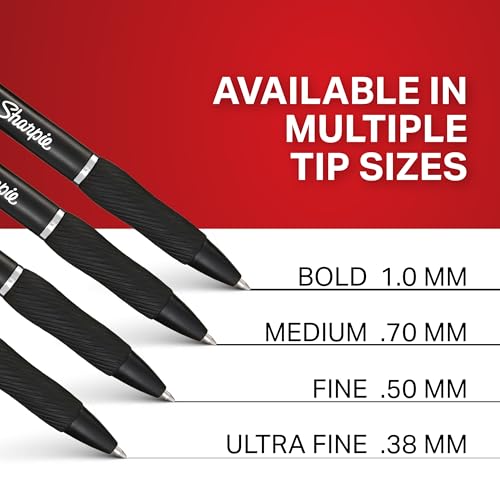 Bolígrafos Sharpie S-Gel Gel punta ultra fina 0.38mm pack 6 miniatura 4