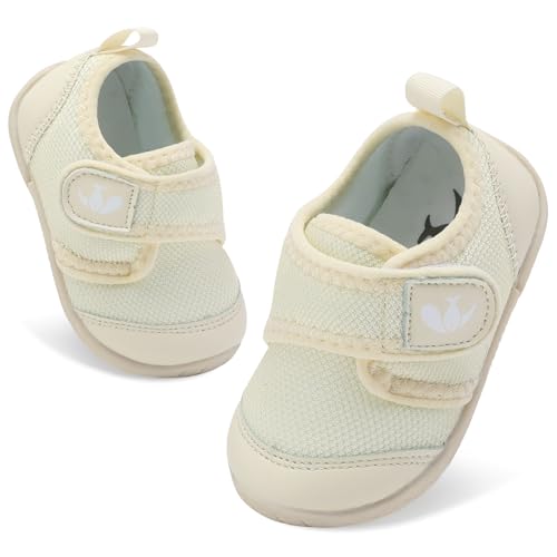 Image of FEETCITY Baby First Walking Shoes Boys Girls Infant Crib Shoes Breathable