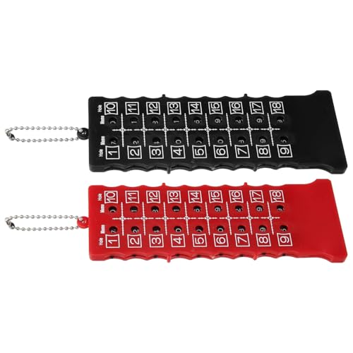 2 Pezzi di Tabellone Segnapunti da Golf, 2 Pezzi da 18 Buche Segnapunti da Golf Contapunti da Golf Contagiri Accessori Accessori Per Modelli Di Auto