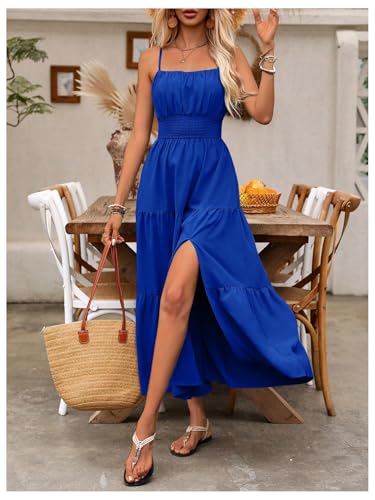 Image of BEAUDRM Women's Summer Maxi Dresses Boho Dresses Beach Vacation Sundresses | Fall Wedding Guest Dress, Summer Dresses for Women, Vacation Summer Outfits, Flowy Dresses
